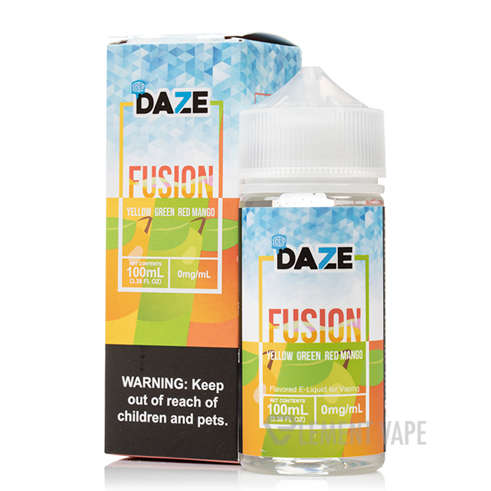 ICED Yellow Green Red Mango - 7 Daze Fusion - 100mL