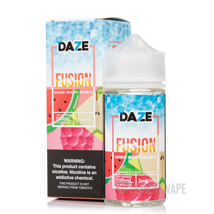 ICED Raspberry Green Apple Watermelon - 7 Daze Fusion - 100mL