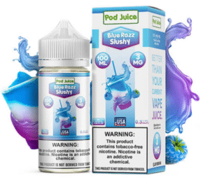 Pod Juice Blue Razz Slushy E-juice 100ml