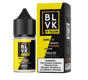 Mango Passion Ice BLVK N' Yellow TFN Salt E-juice 30ml Clearance Mango Passion Ice