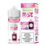 Pink Burst Chew Pod Juice RAZ Disposable Collab E-juice 100ml (Freebase)